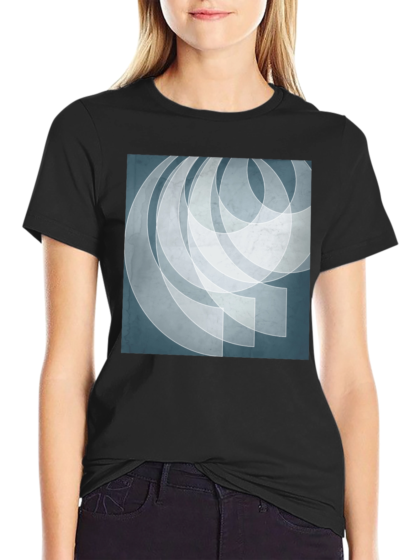 Abstract Geometric Art Graphic Print Mens T-Shirt