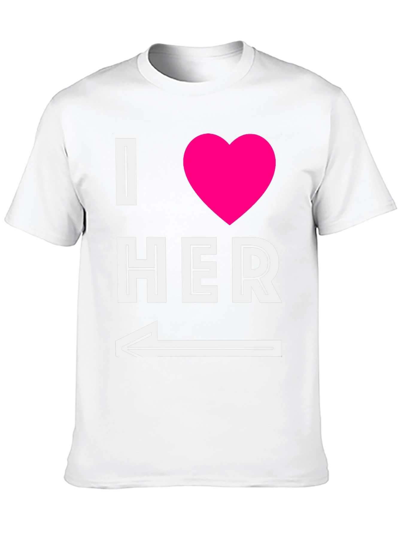 I Heart Her T-Shirt with Arrow Graphic