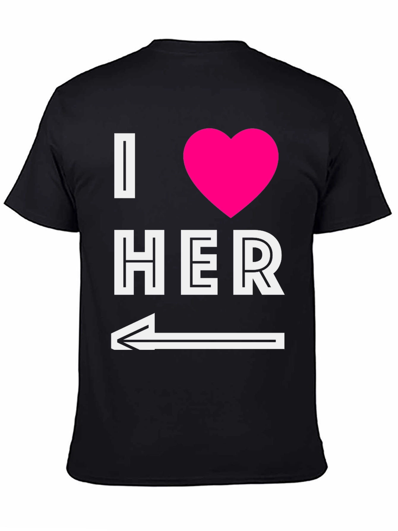 I Heart Her T-Shirt with Arrow Graphic