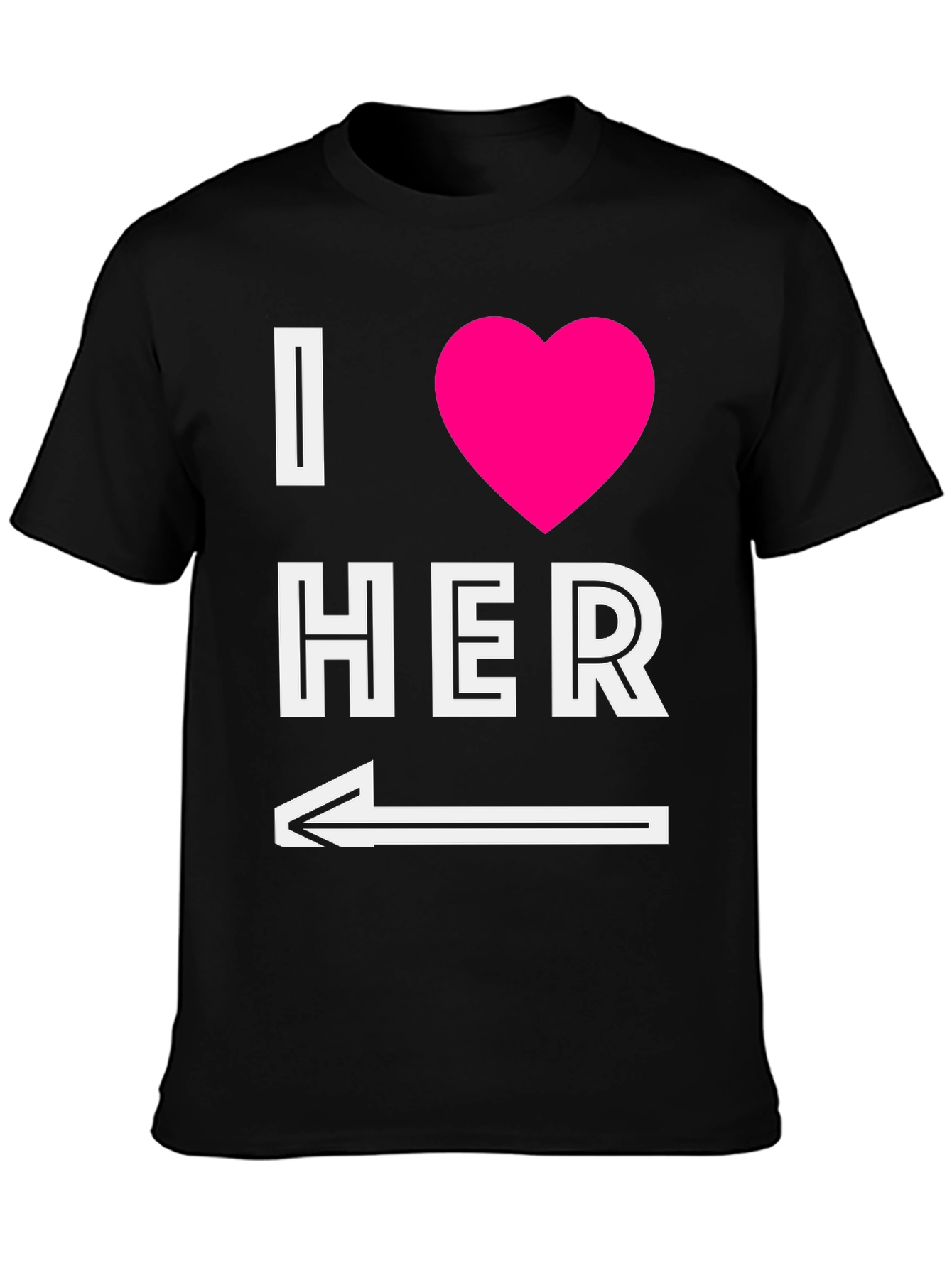 I Heart Her T-Shirt with Arrow Graphic