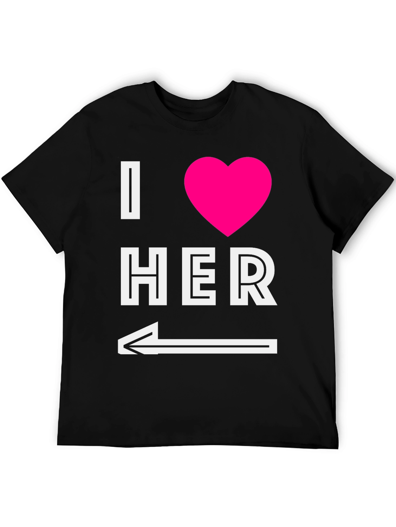I Heart Her T-Shirt with Arrow Graphic