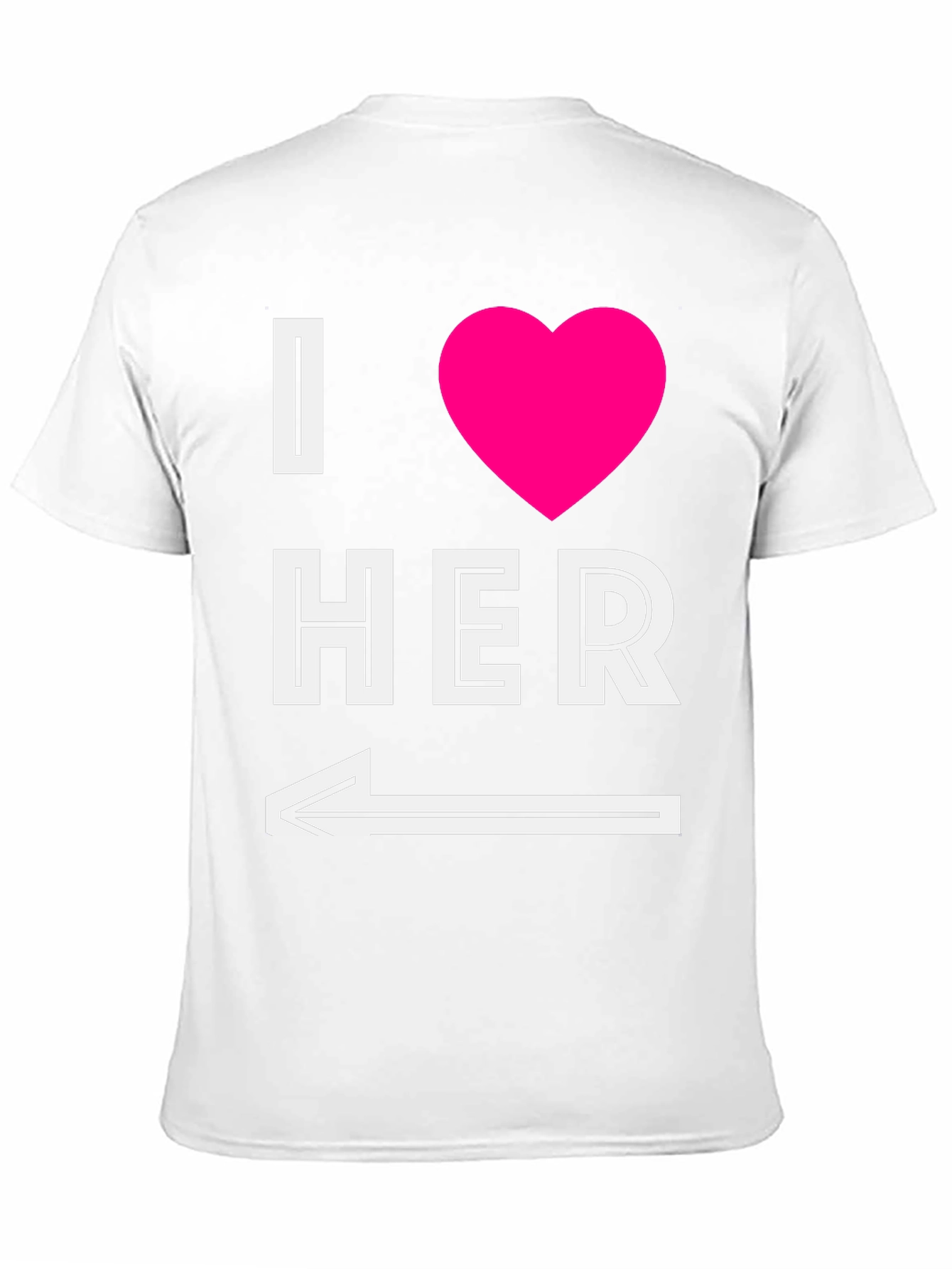 I Heart Her T-Shirt with Arrow Graphic