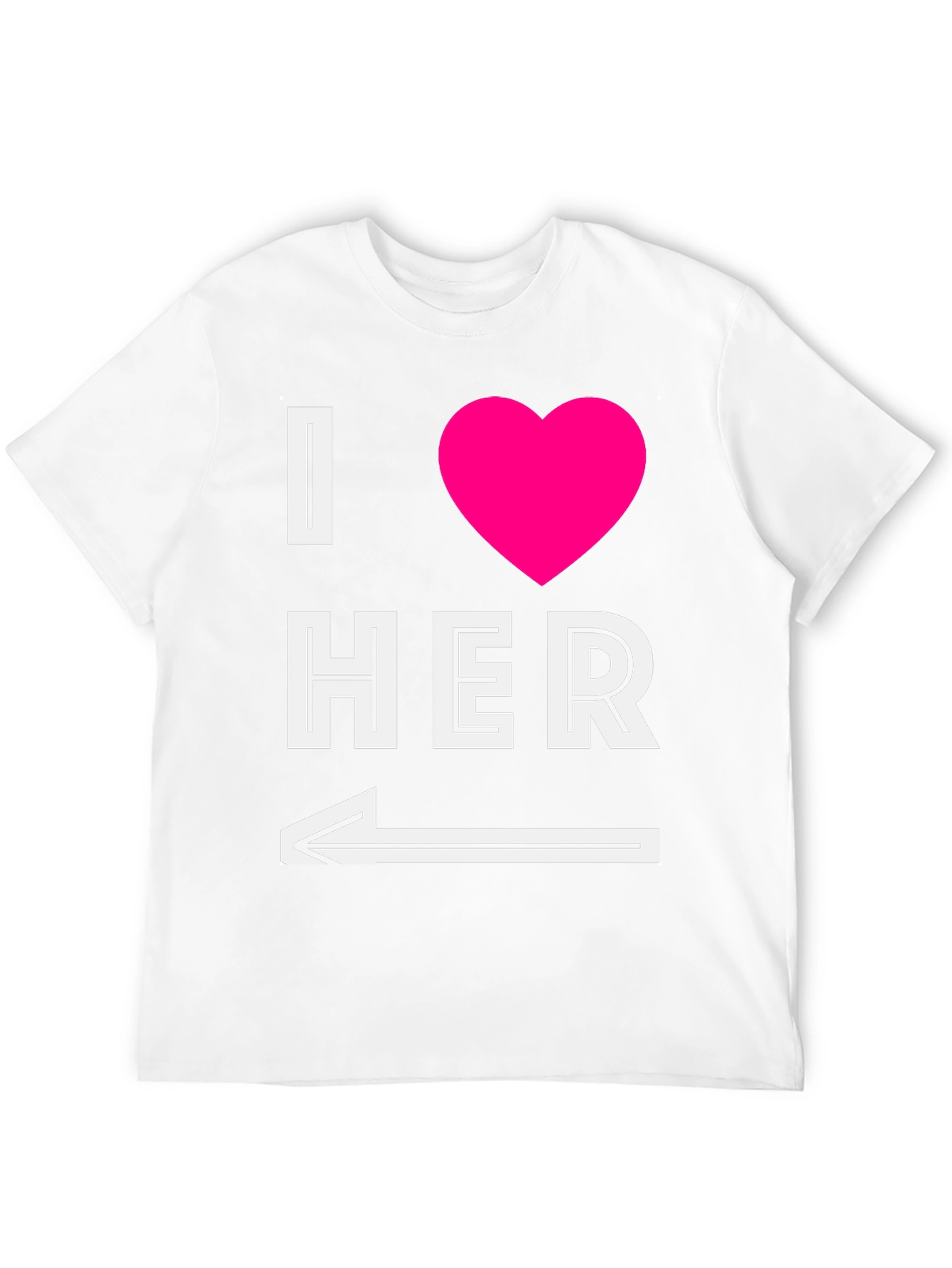 I Heart Her T-Shirt with Arrow Graphic