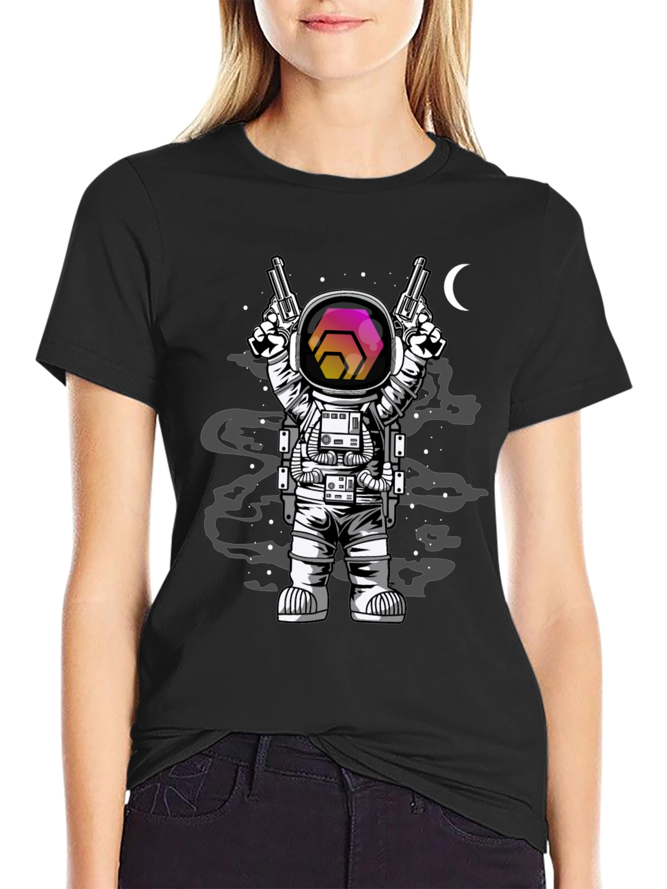 Astronaut Hex Crypto T-Shirt