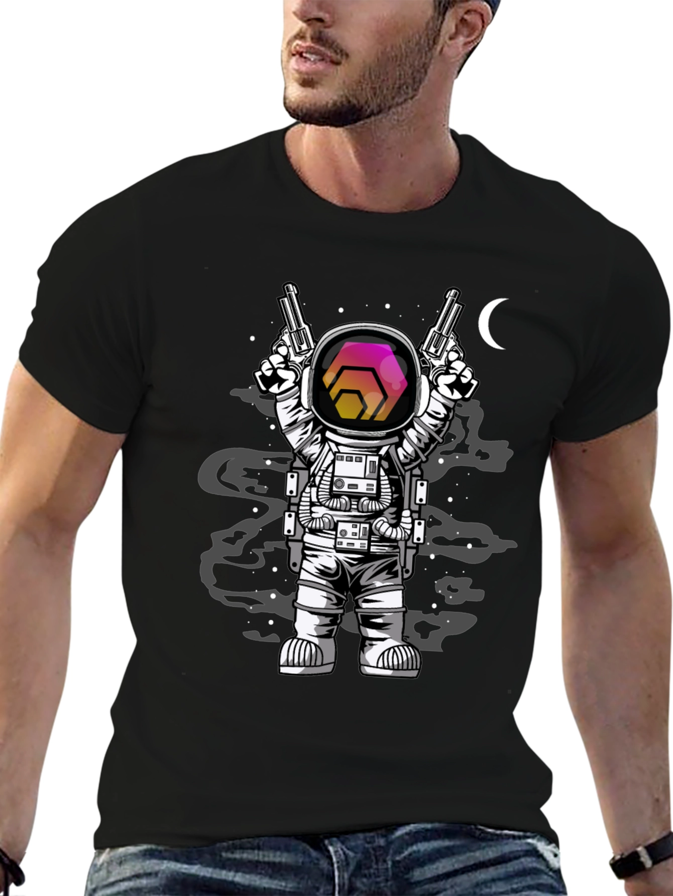 Astronaut Hex Crypto T-Shirt
