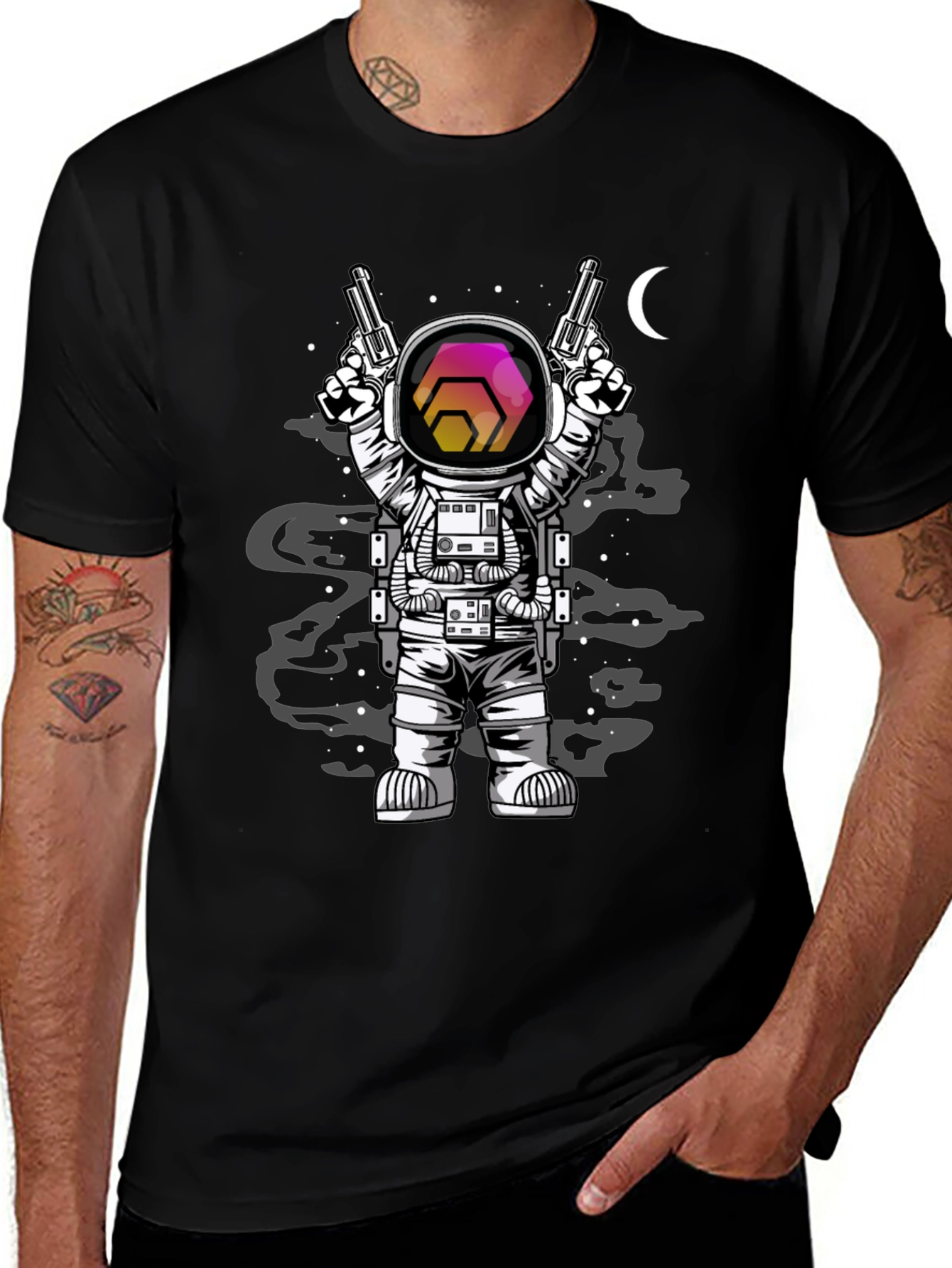 Astronaut Hex Crypto T-Shirt