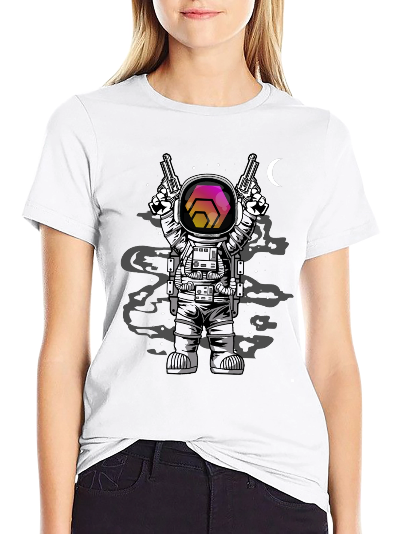 Astronaut Hex Crypto T-Shirt