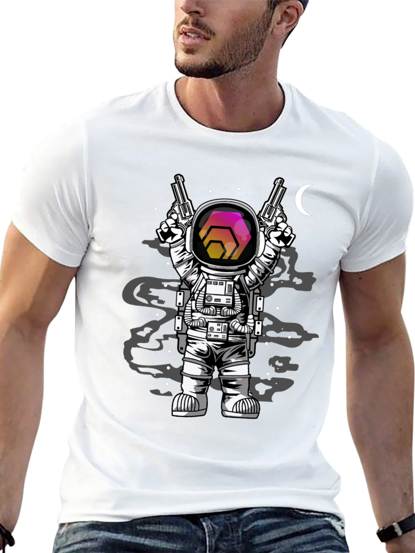 Astronaut Hex Crypto T-Shirt