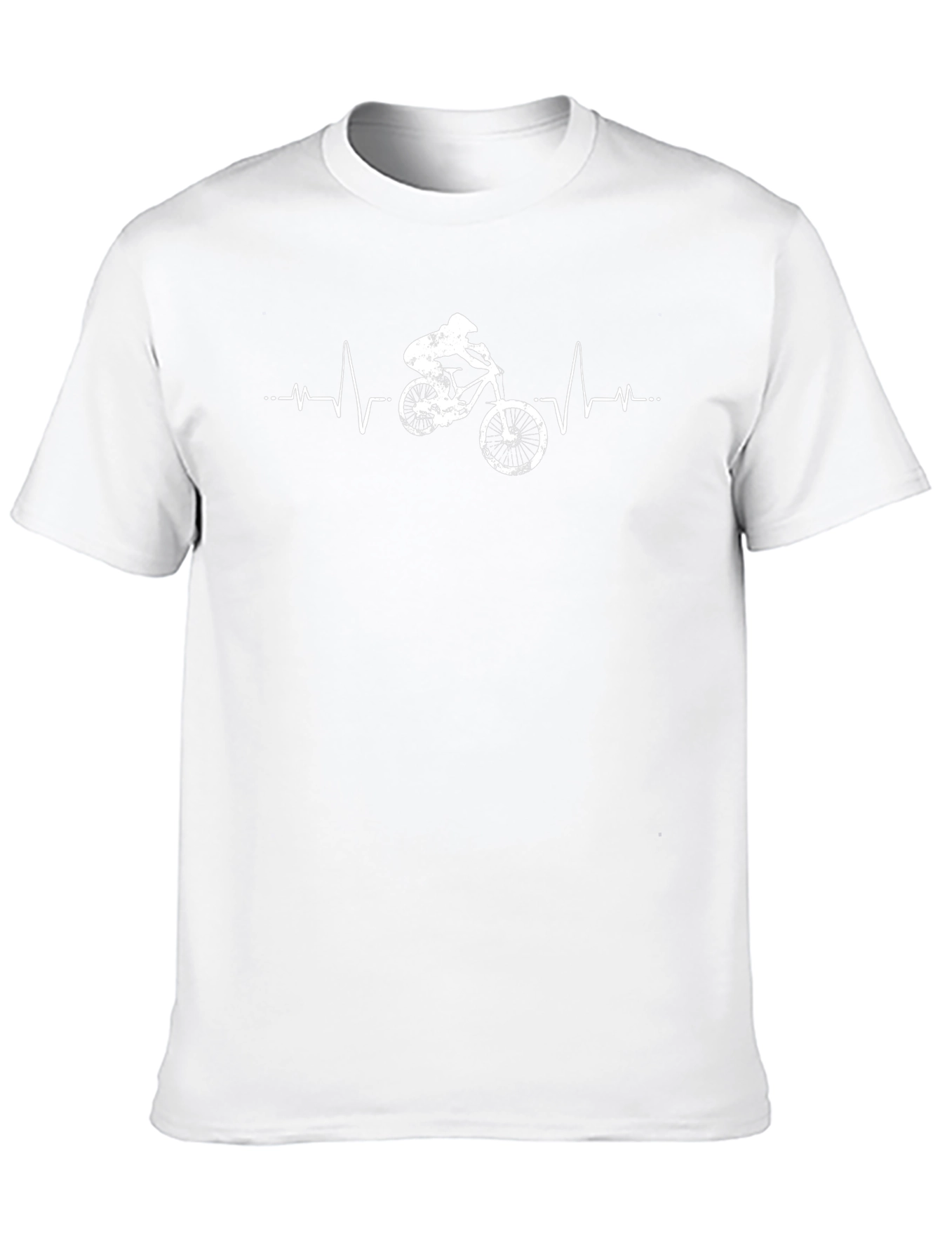 Mountain Biker Heartbeat T-Shirt - Ride On!