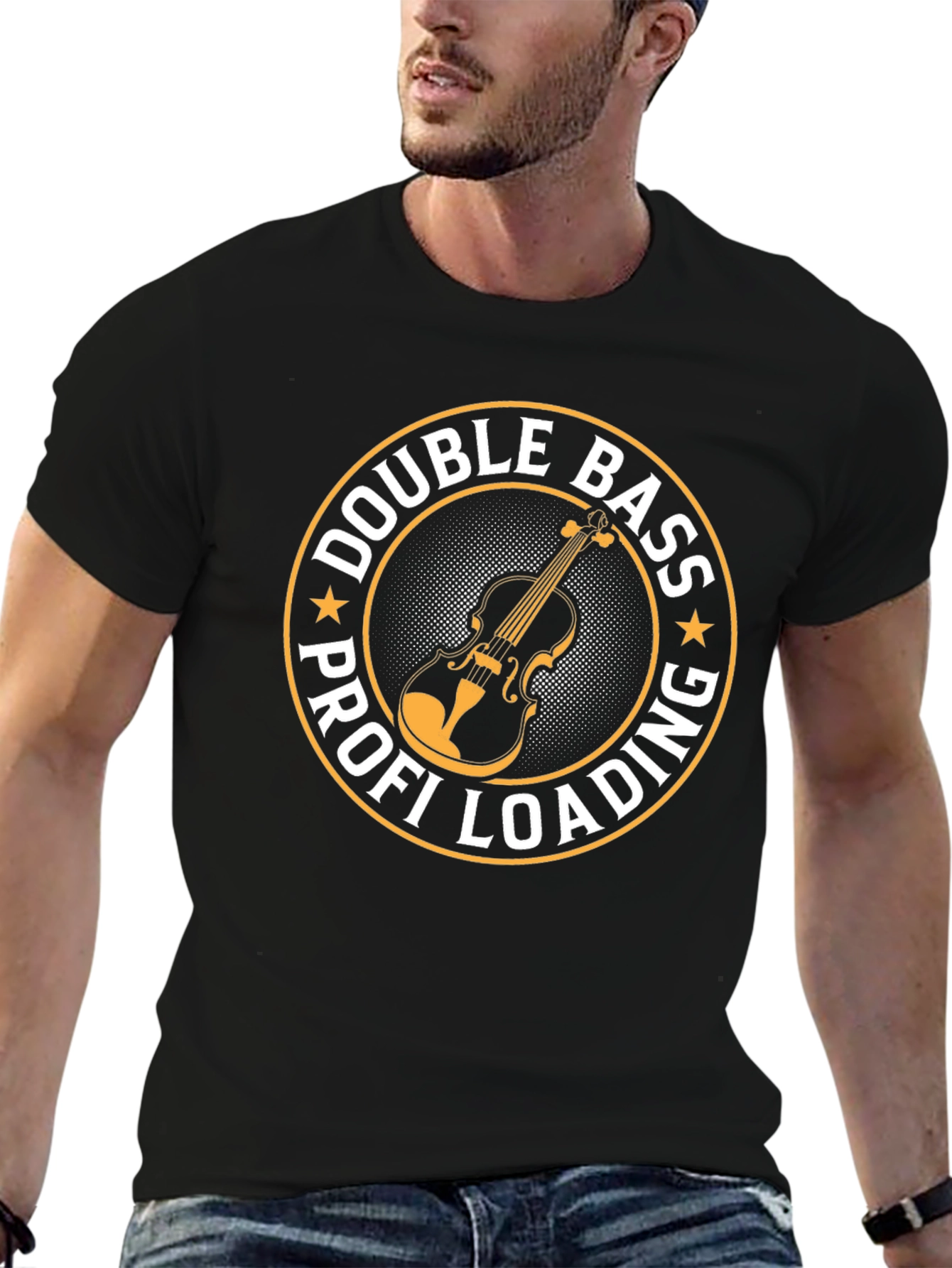Double Bass Profi Loading Black T-Shirt
