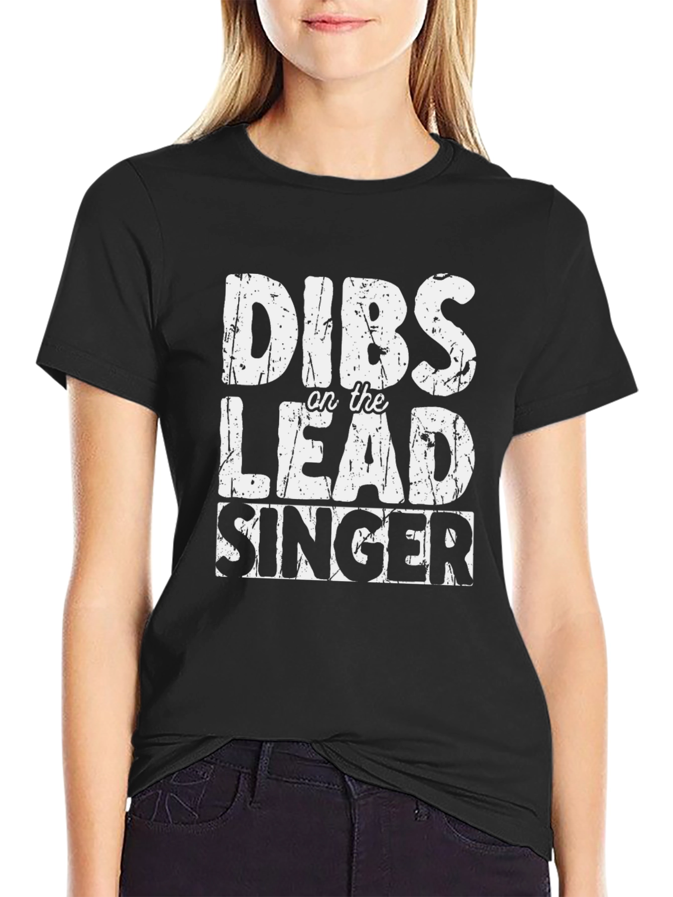Dibs on the Lead Singer Black T-Shirt