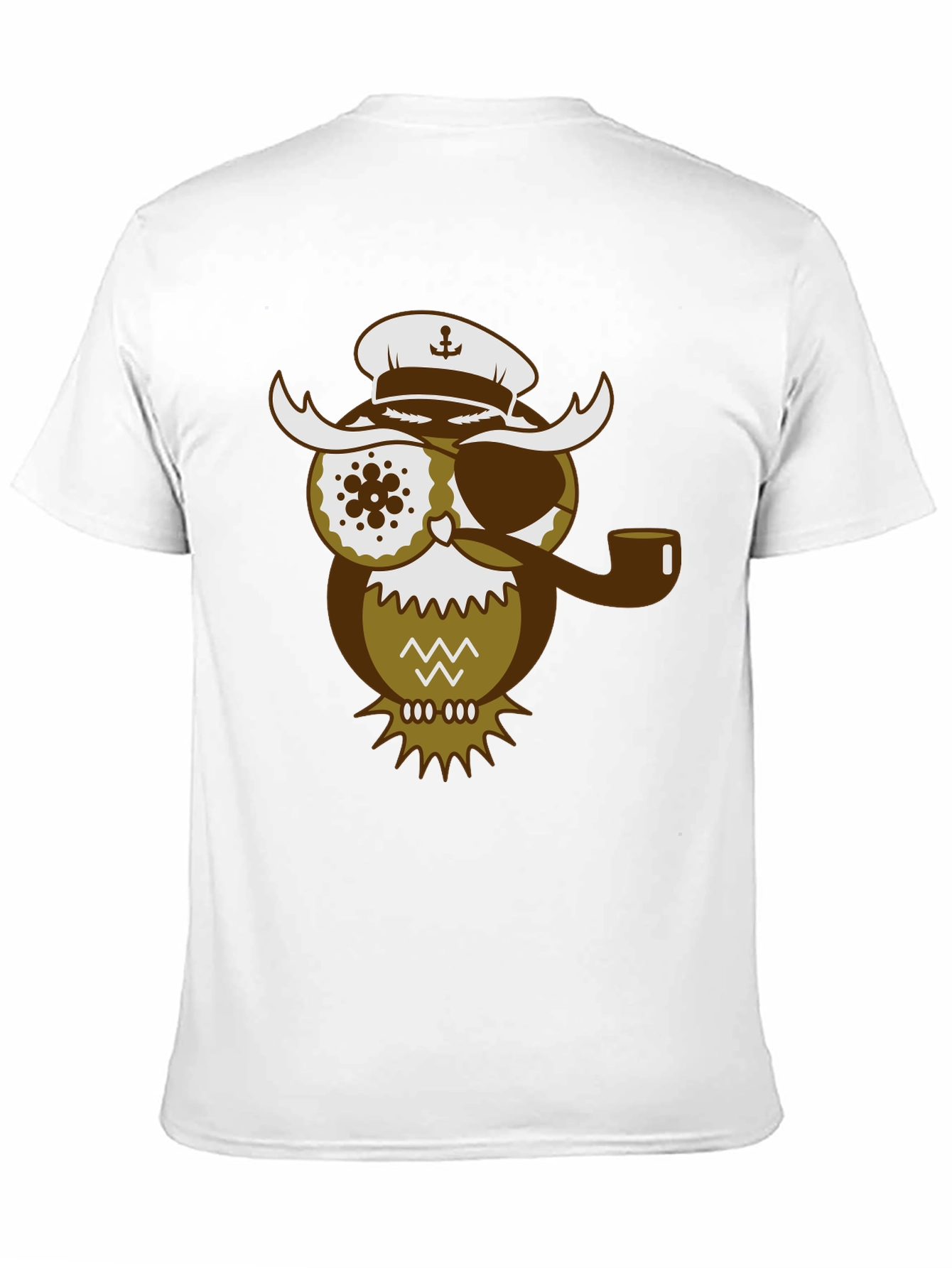 Pirate Owl Graphic T-Shirt - Unique Design Tee