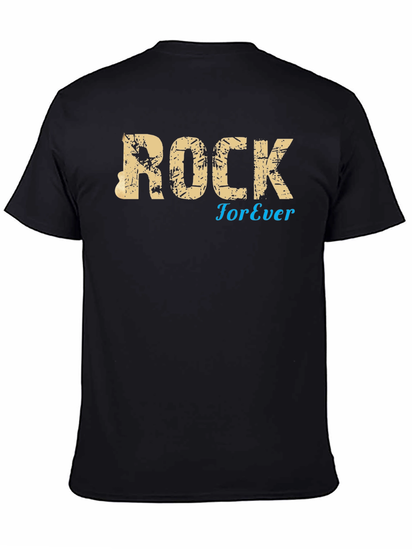 Rock Forever Black Graphic Tee