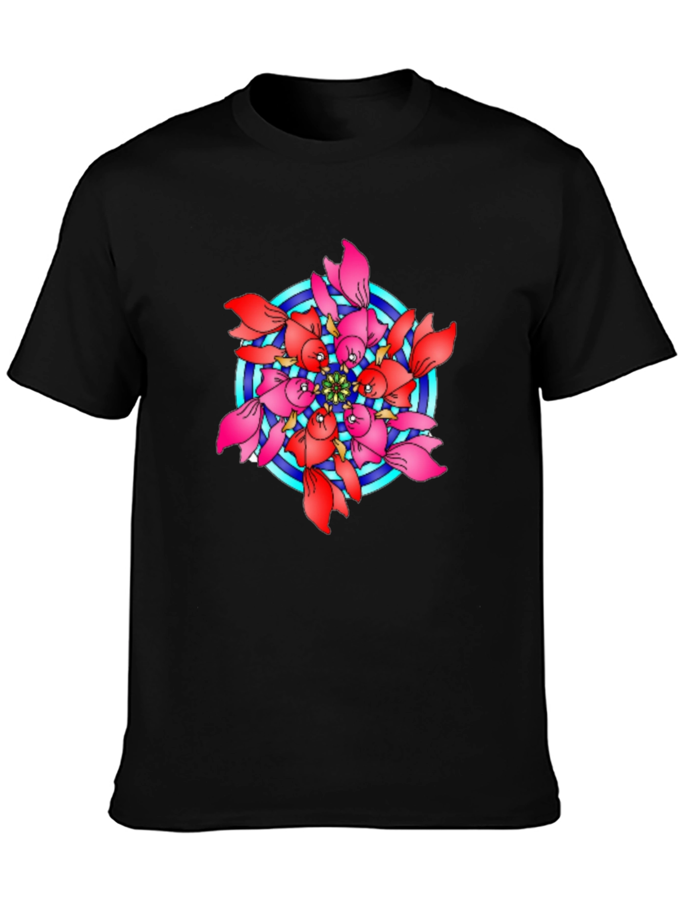 Koi Fish Mandala Graphic T-Shirt
