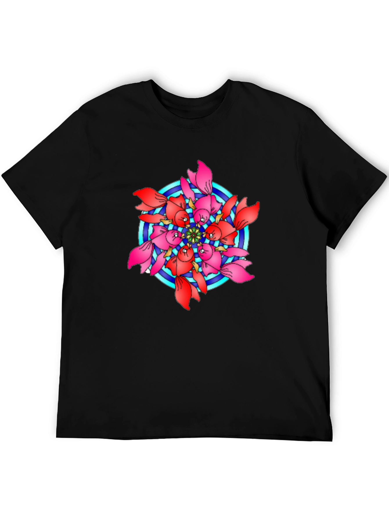 Koi Fish Mandala Graphic T-Shirt