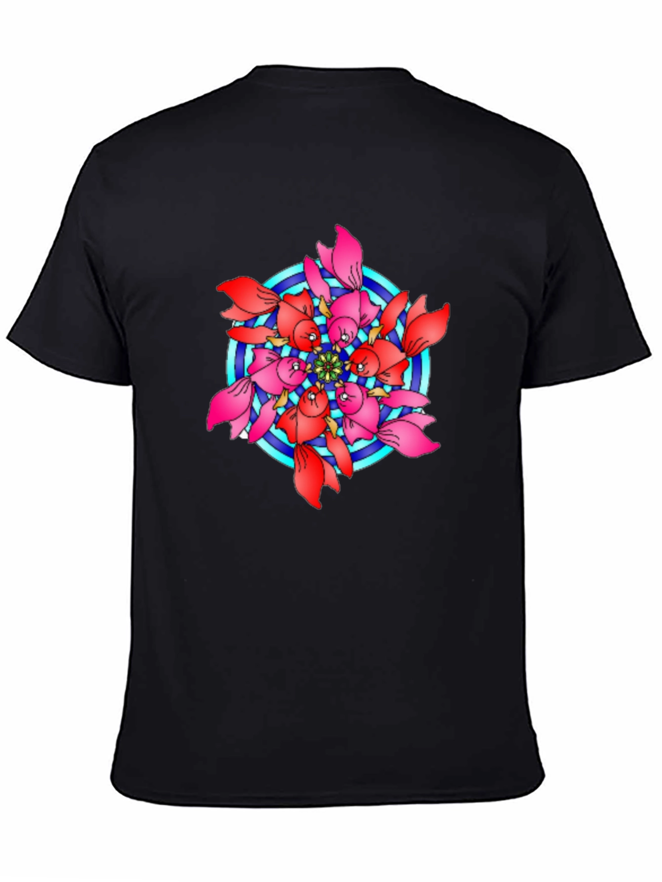 Koi Fish Mandala Graphic T-Shirt