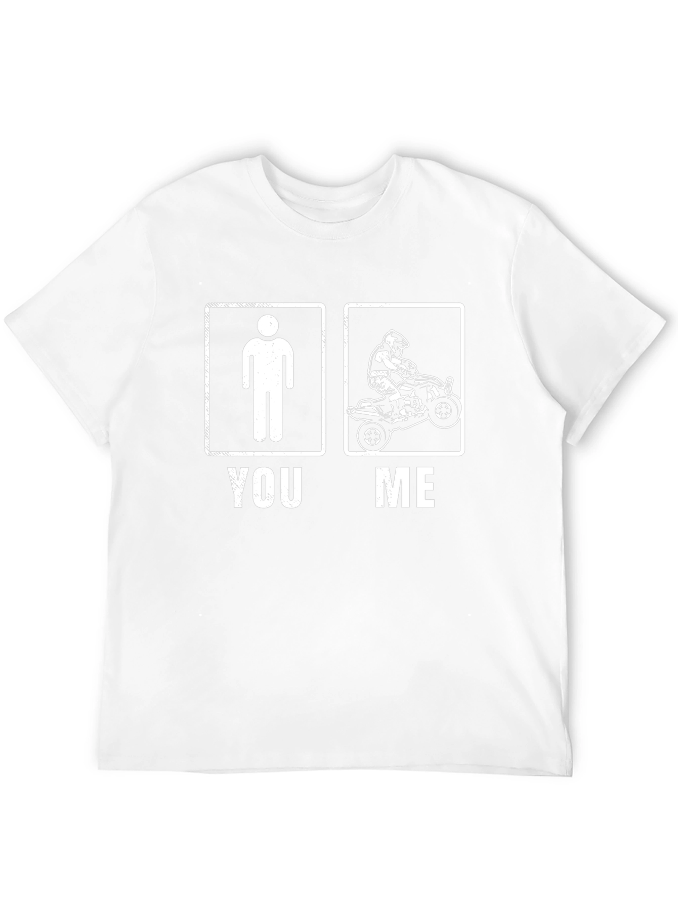 You vs Me ATV T-Shirt - Black Graphic Tee