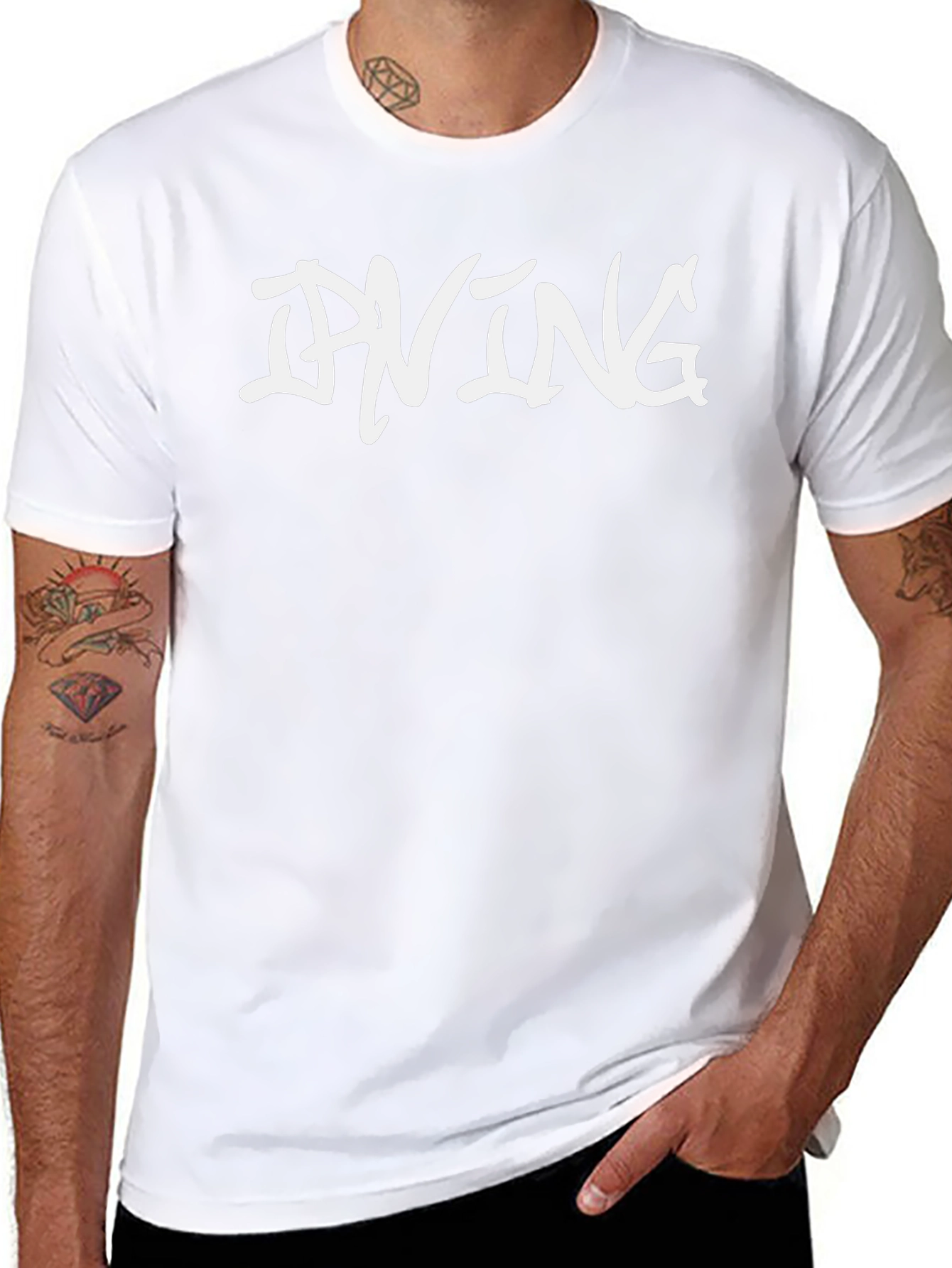 Stylish Irving Graphic Tee - Black Casual T-Shirt