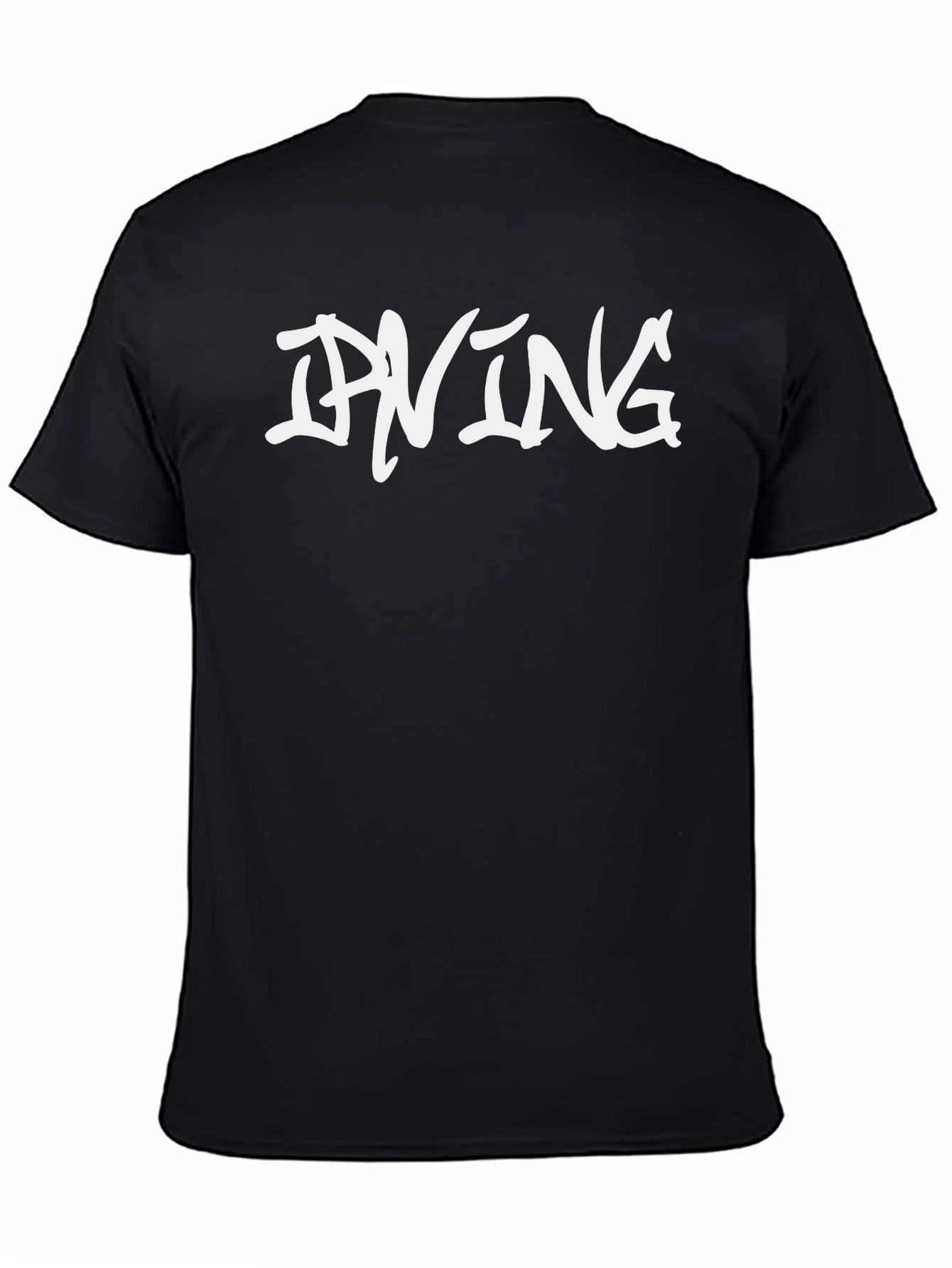 Stylish Irving Graphic Tee - Black Casual T-Shirt