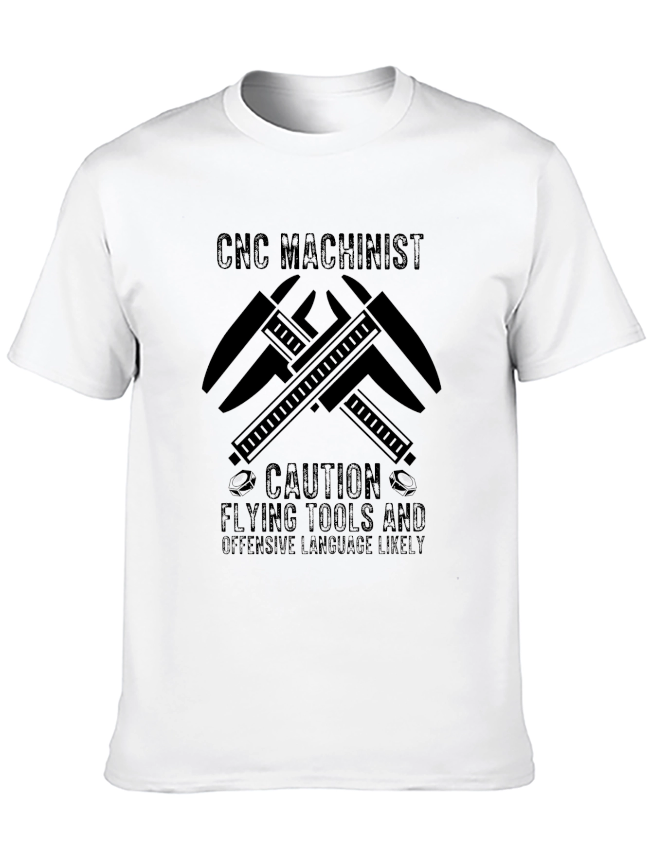 CNC Machinist Caution T-Shirt