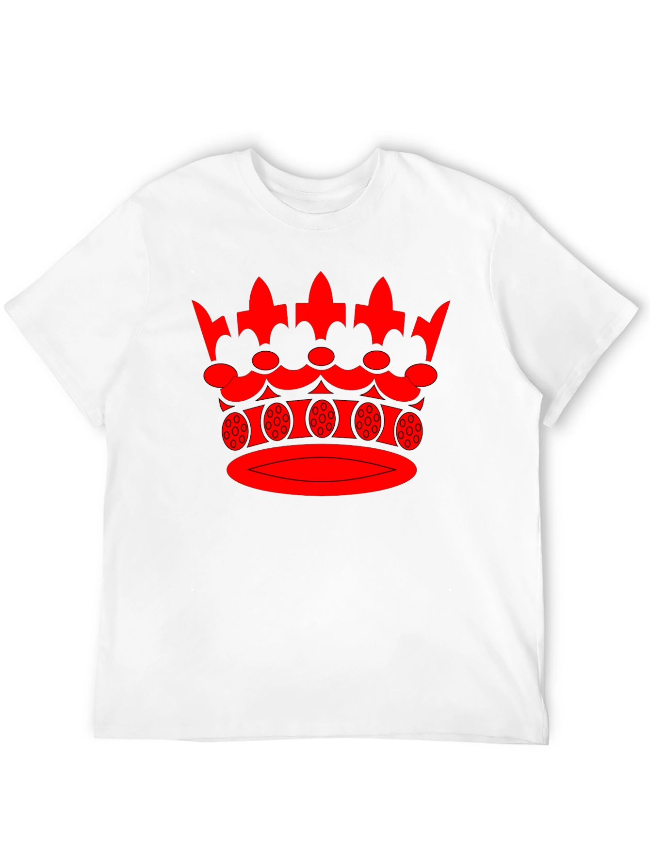 Red Crown Graphic Black T-Shirt