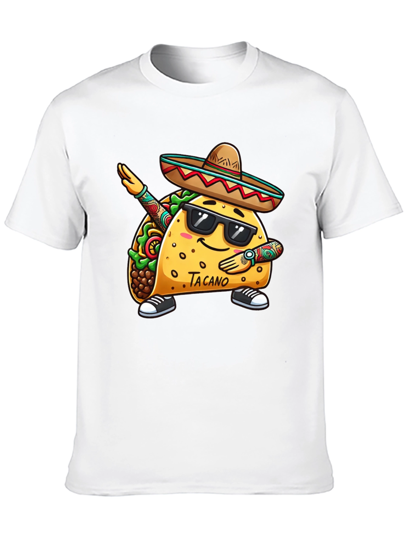 Taco Dab Funny Black T-Shirt