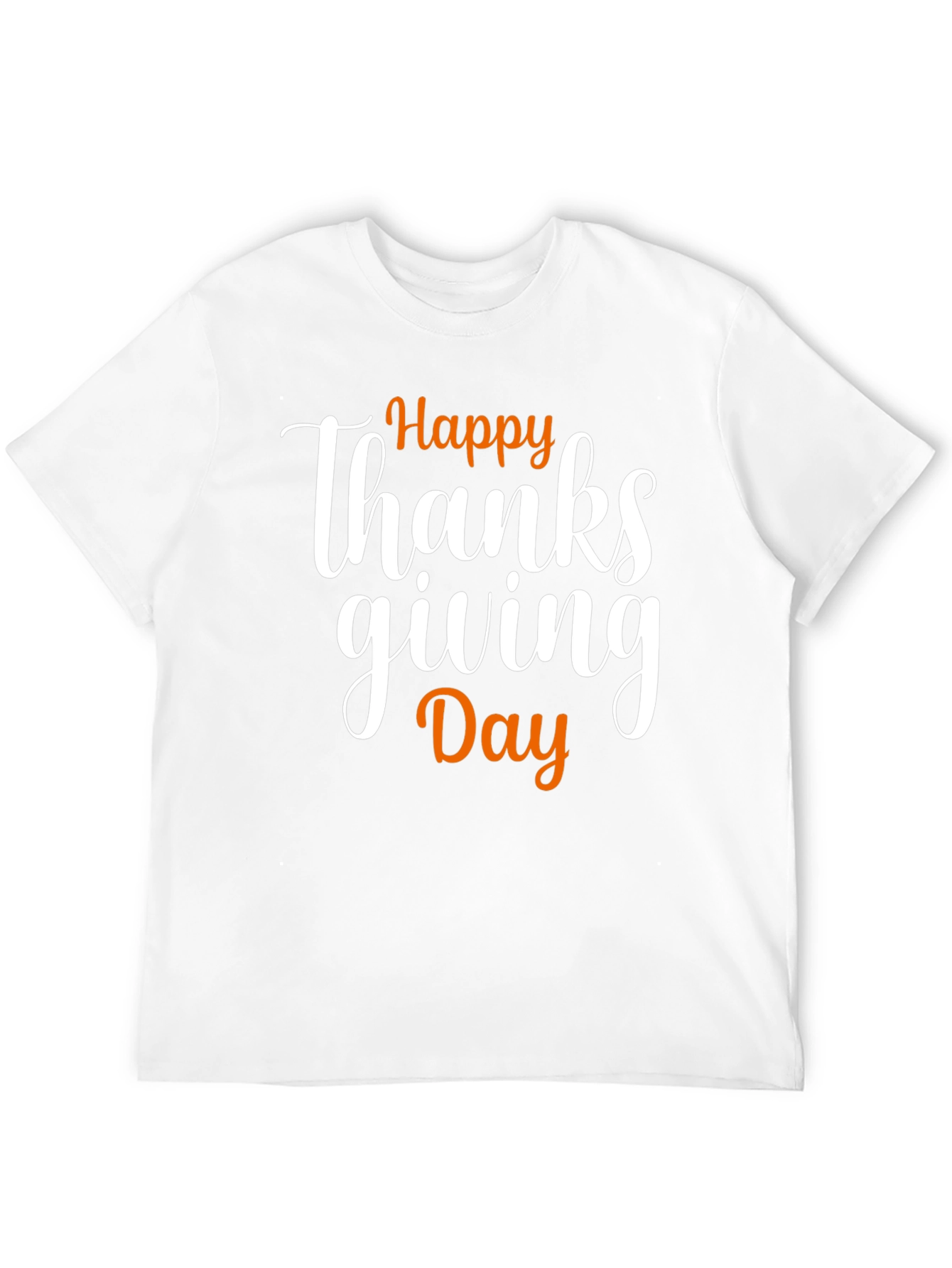 Happy Thanksgiving Day Black T-Shirt