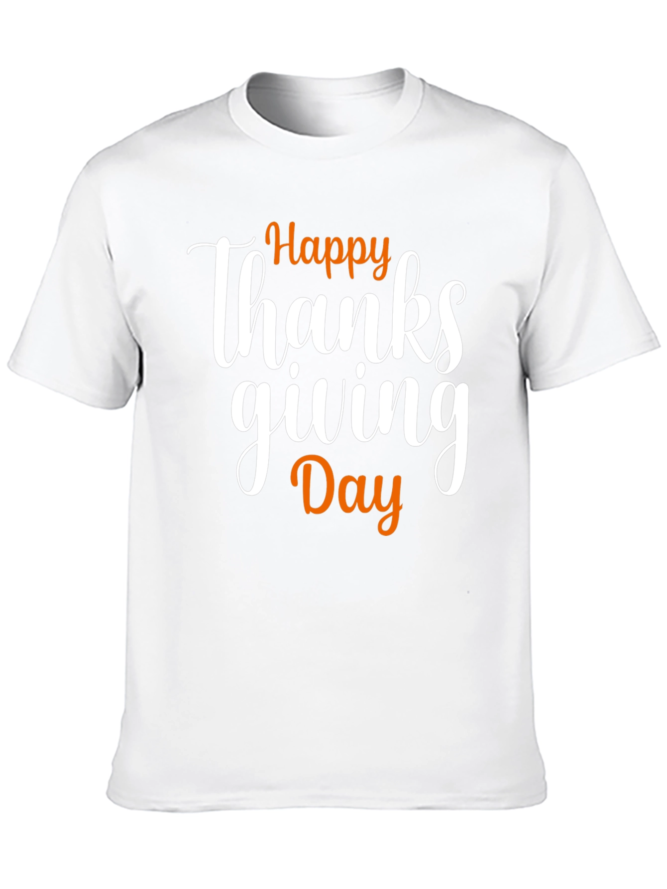 Happy Thanksgiving Day Black T-Shirt