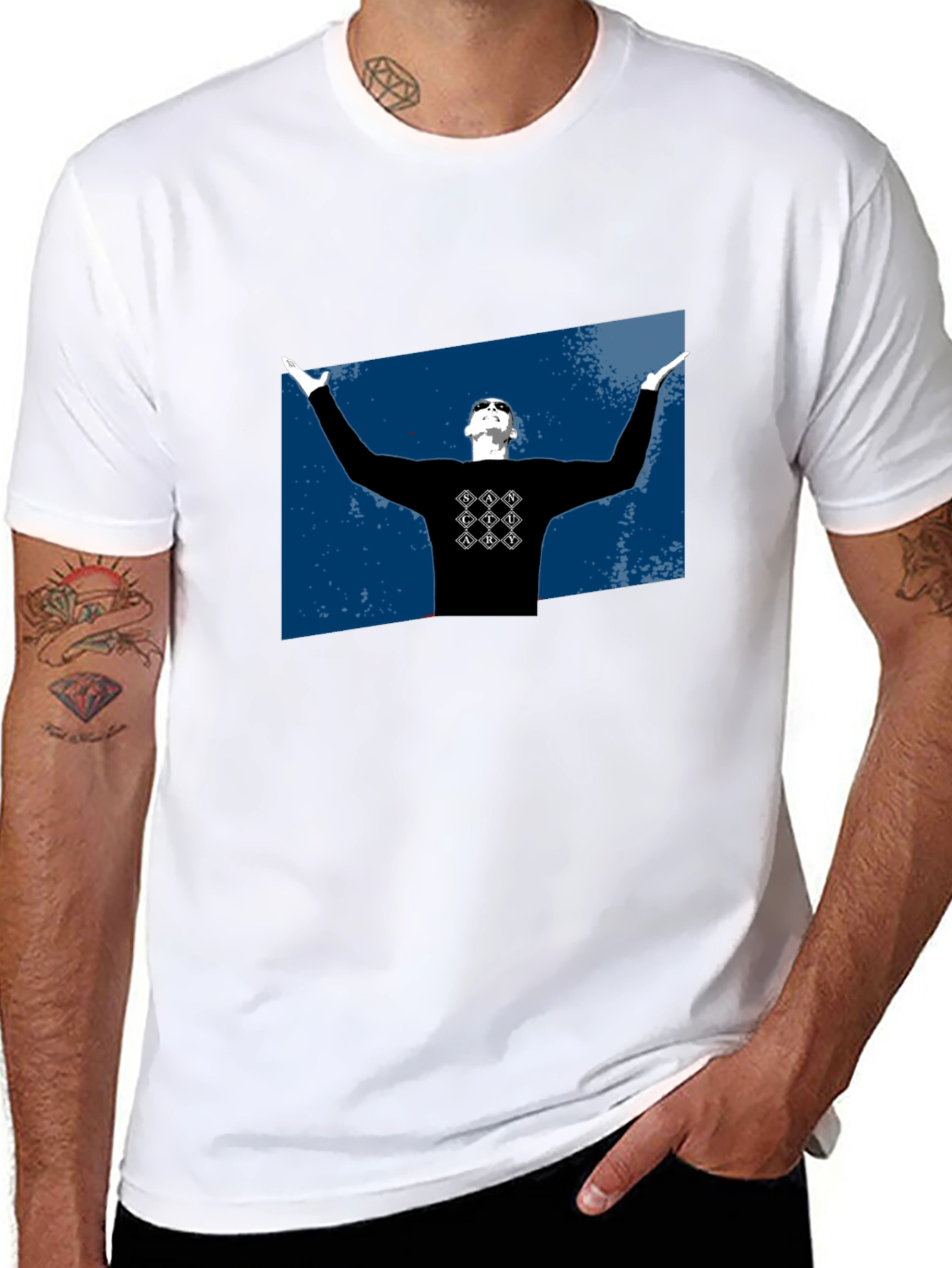 Stylish Black Graphic T-Shirt - Urban Design