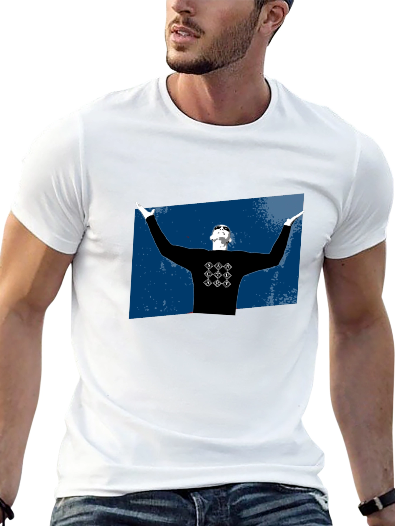 Stylish Black Graphic T-Shirt - Urban Design