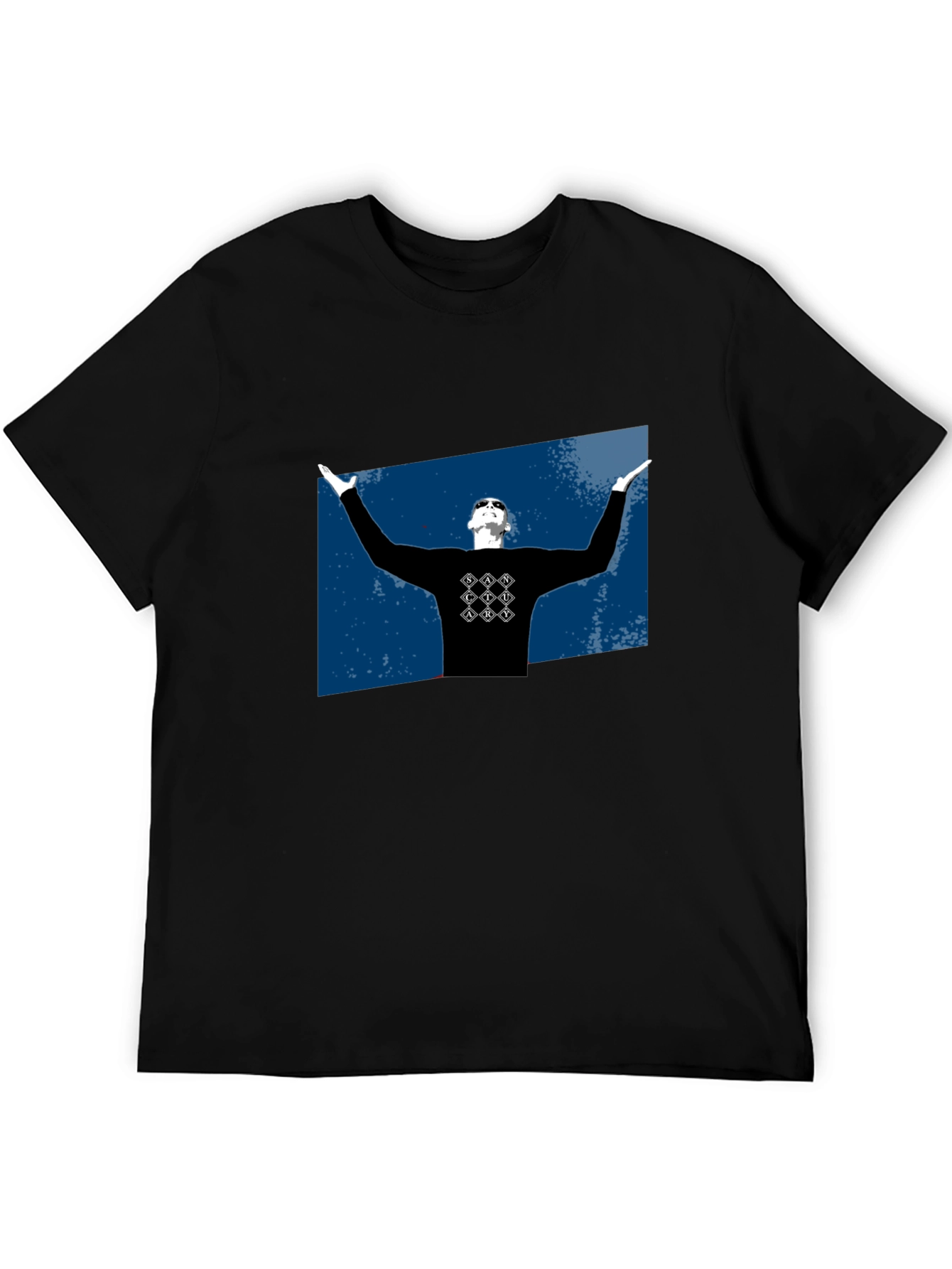 Stylish Black Graphic T-Shirt - Urban Design