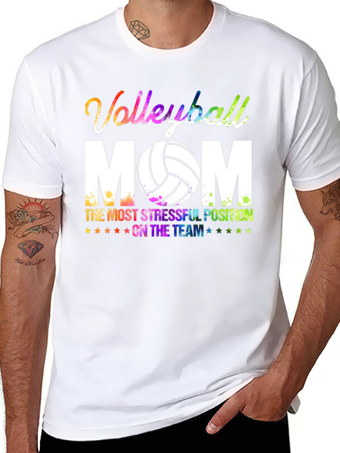 Volleyball Mom Graphic T-Shirt
