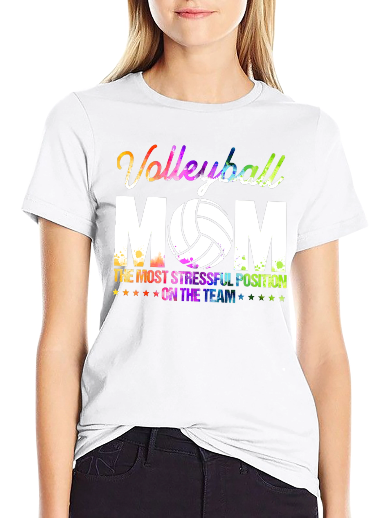 Volleyball Mom Graphic T-Shirt
