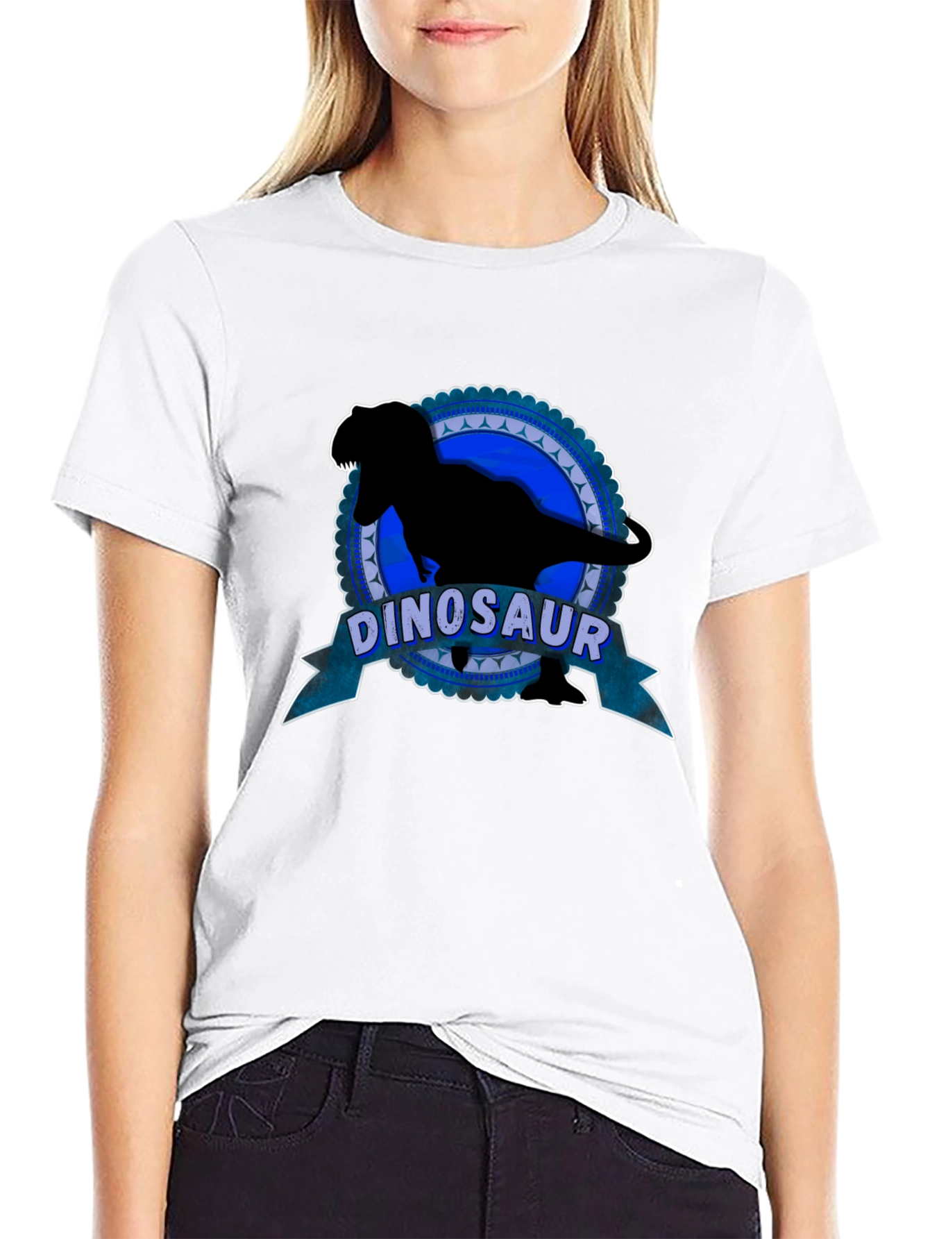 Dinosaur Silhouette Graphic T-Shirt