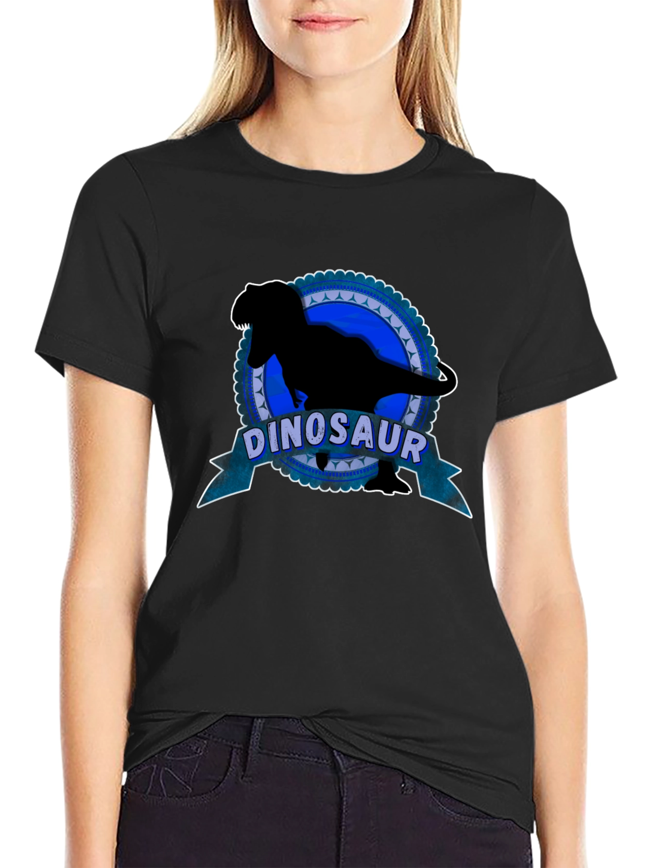 Dinosaur Silhouette Graphic T-Shirt