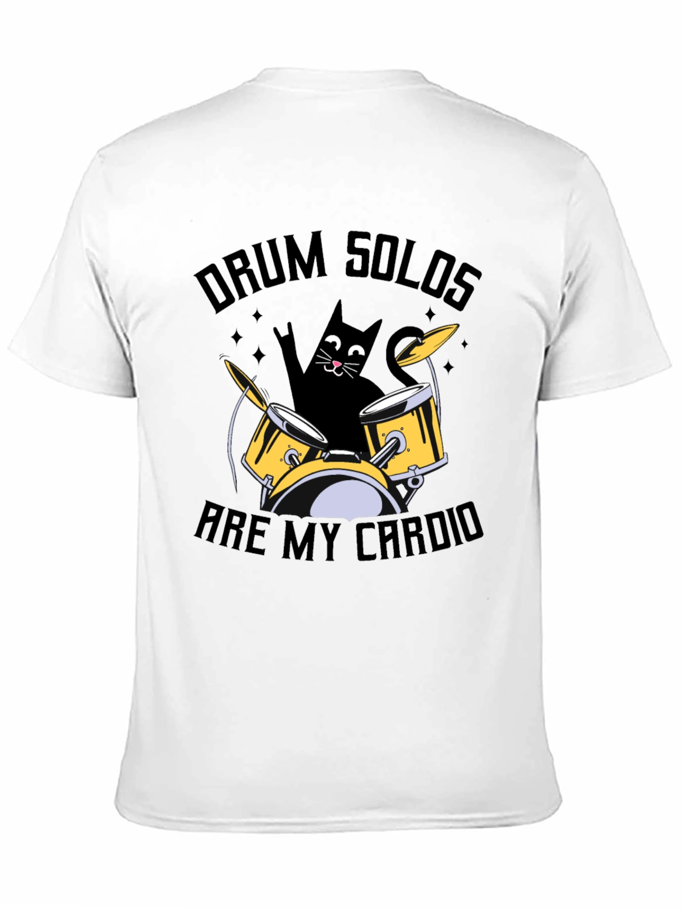 Drum Solos Are My Cardio T-Shirt - Cat Drummer