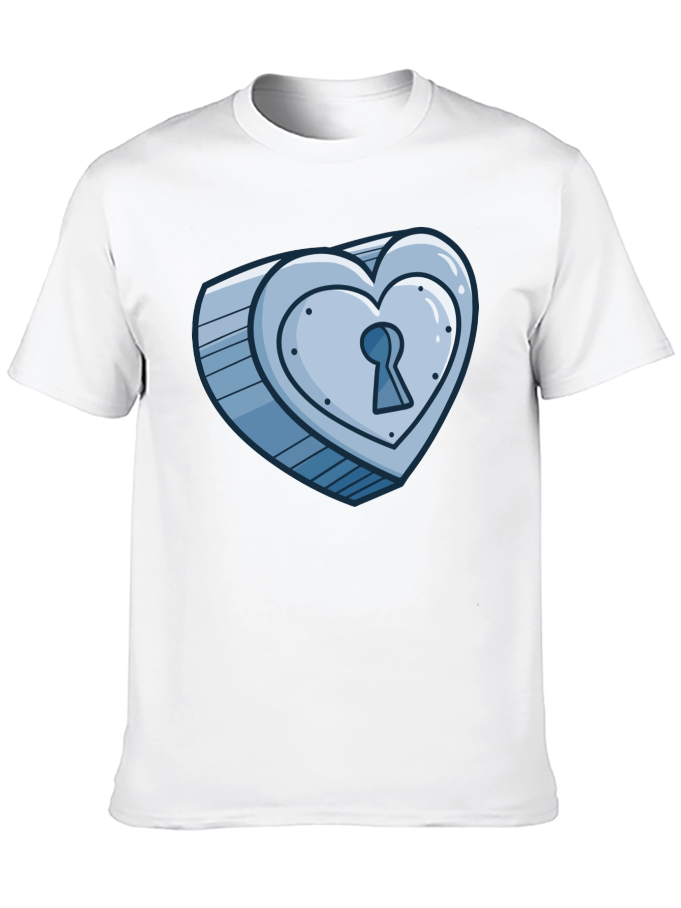 Heart Lock T-Shirt - Unique Graphic Tee