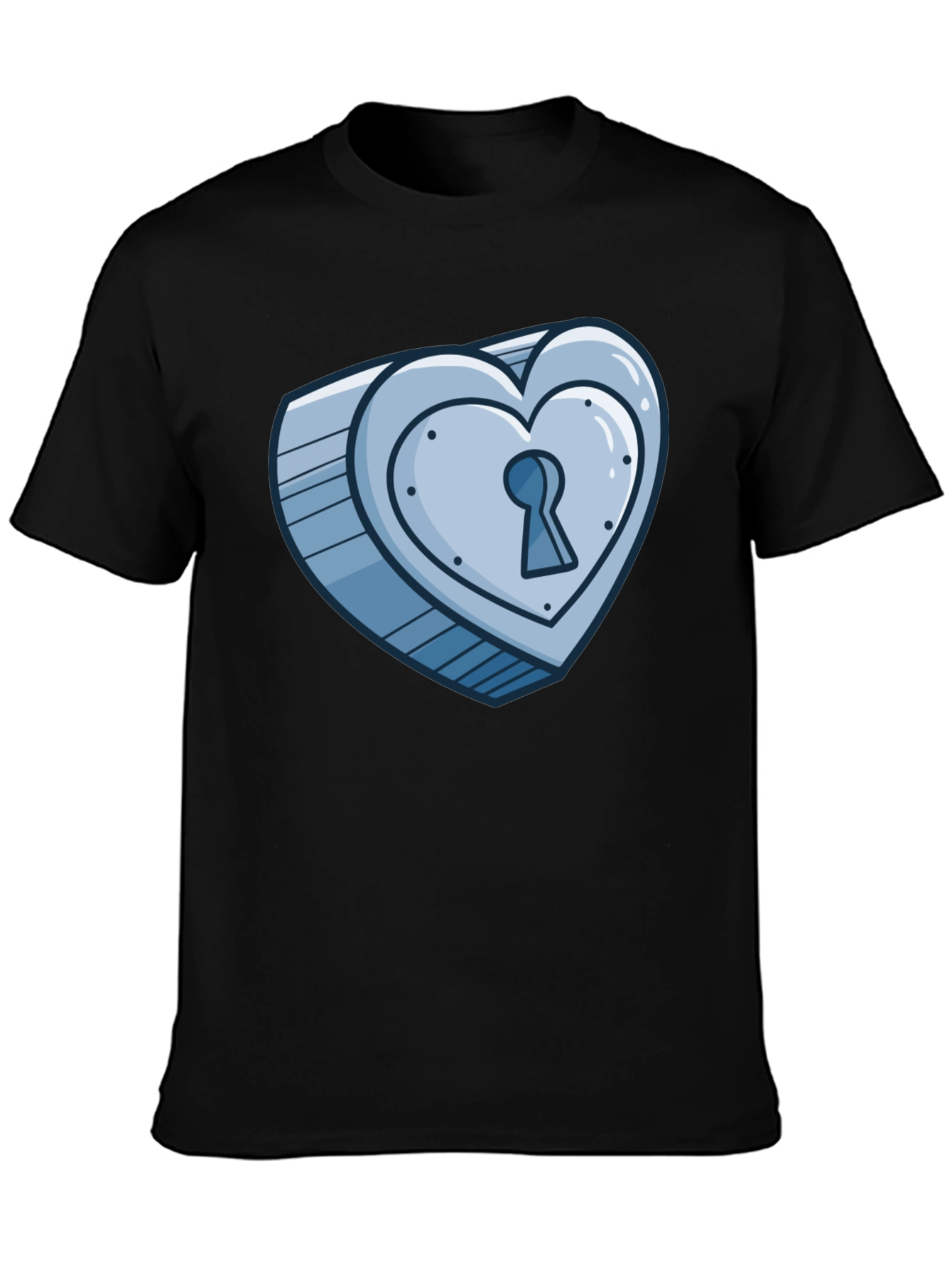 Heart Lock T-Shirt - Unique Graphic Tee