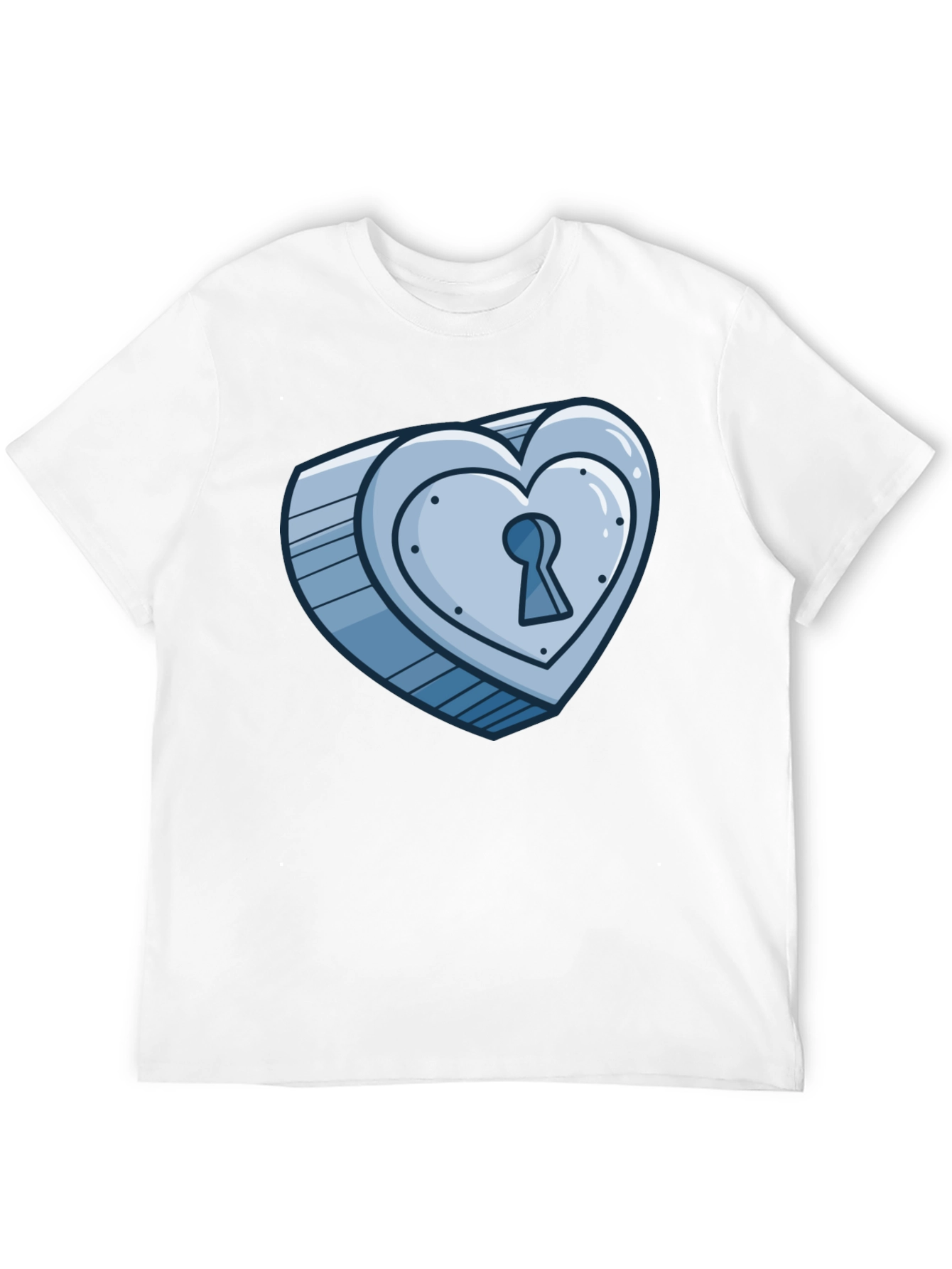 Heart Lock T-Shirt - Unique Graphic Tee