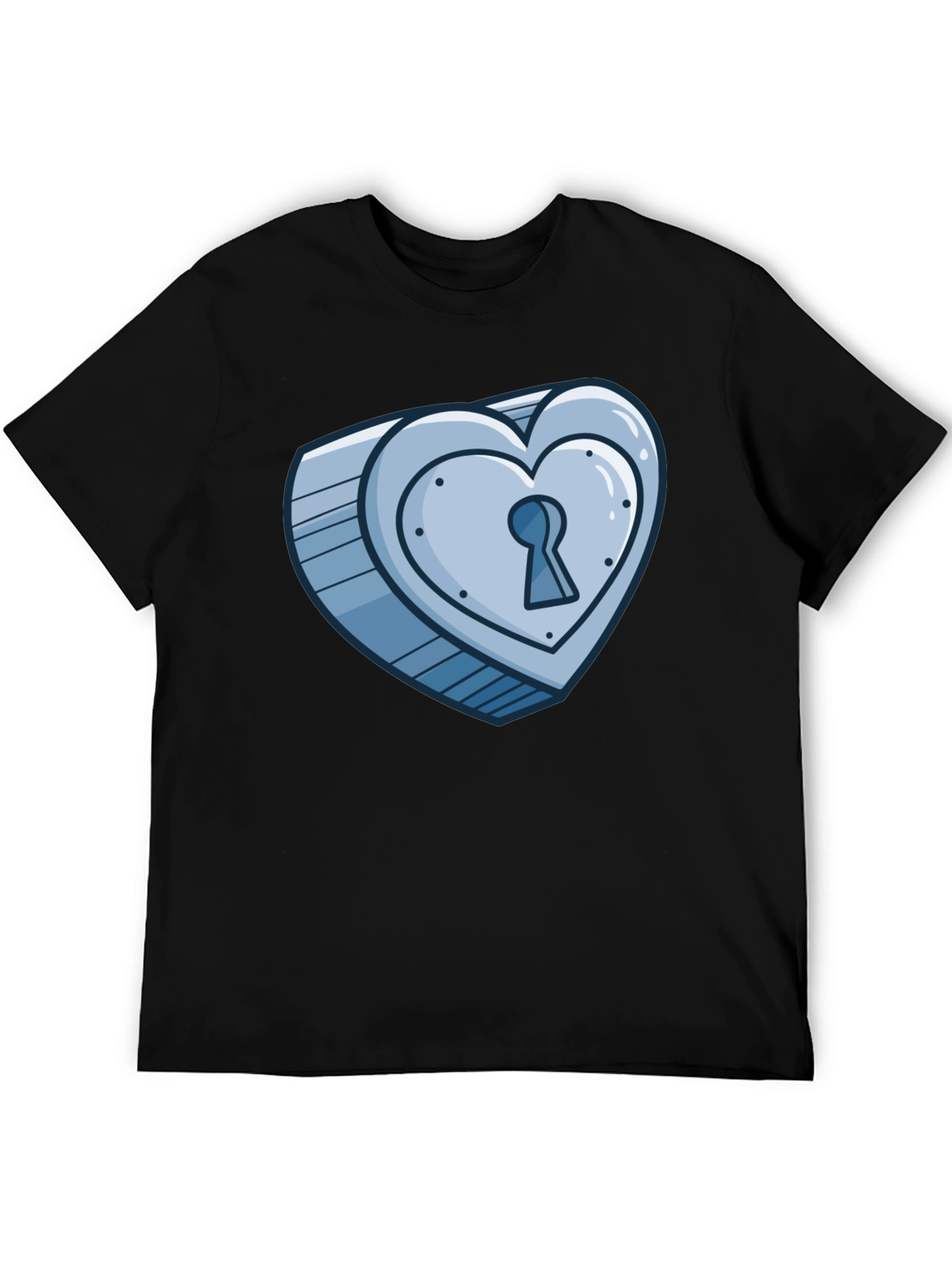 Heart Lock T-Shirt - Unique Graphic Tee