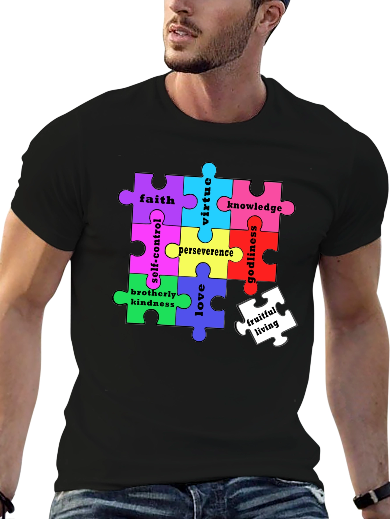 Virtues Puzzle Piece T-Shirt