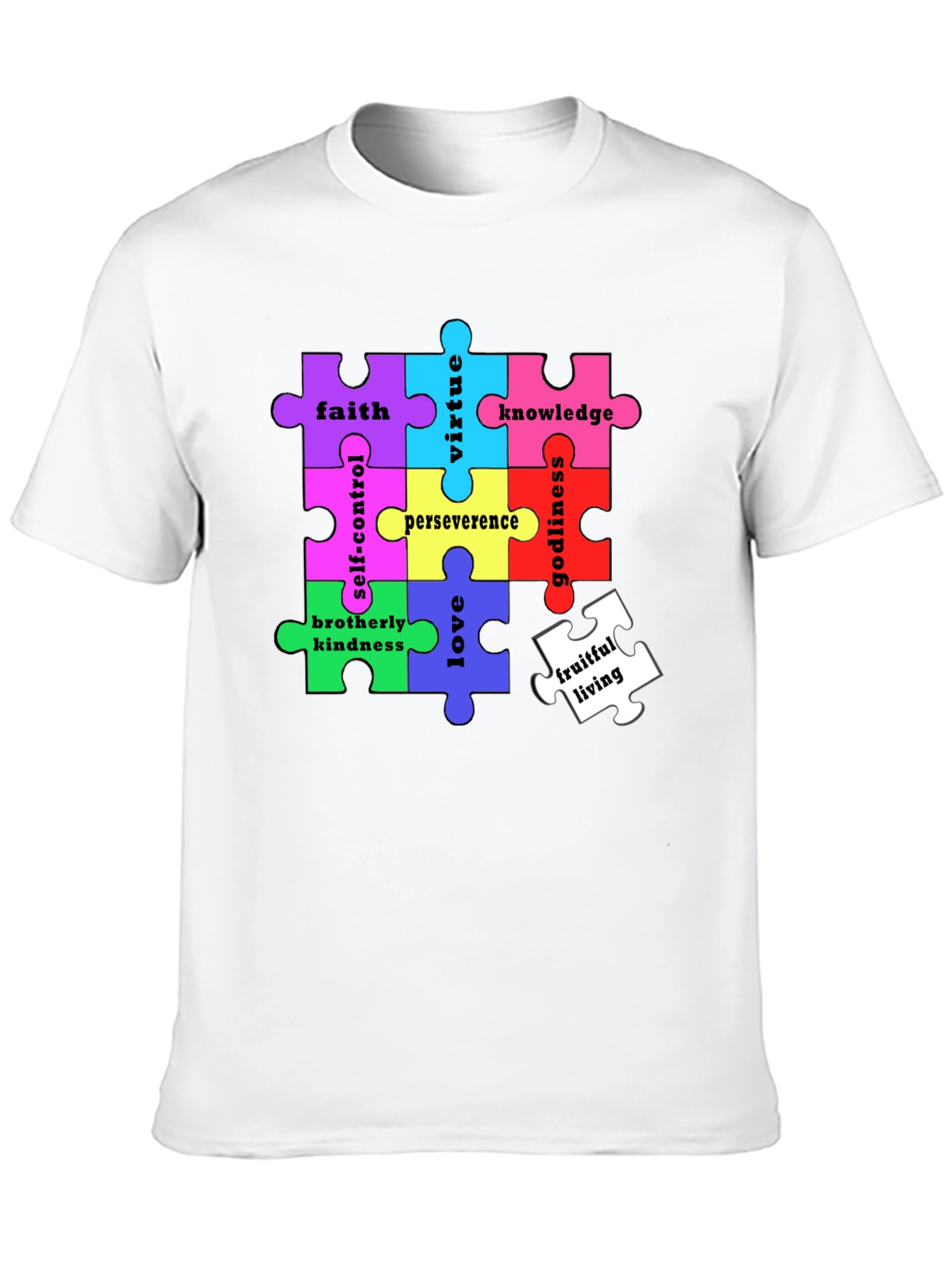 Virtues Puzzle Piece T-Shirt