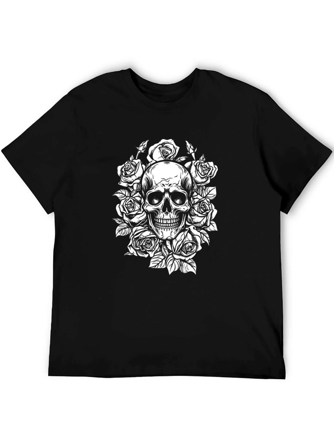 Skull & Roses Graphic T-Shirt