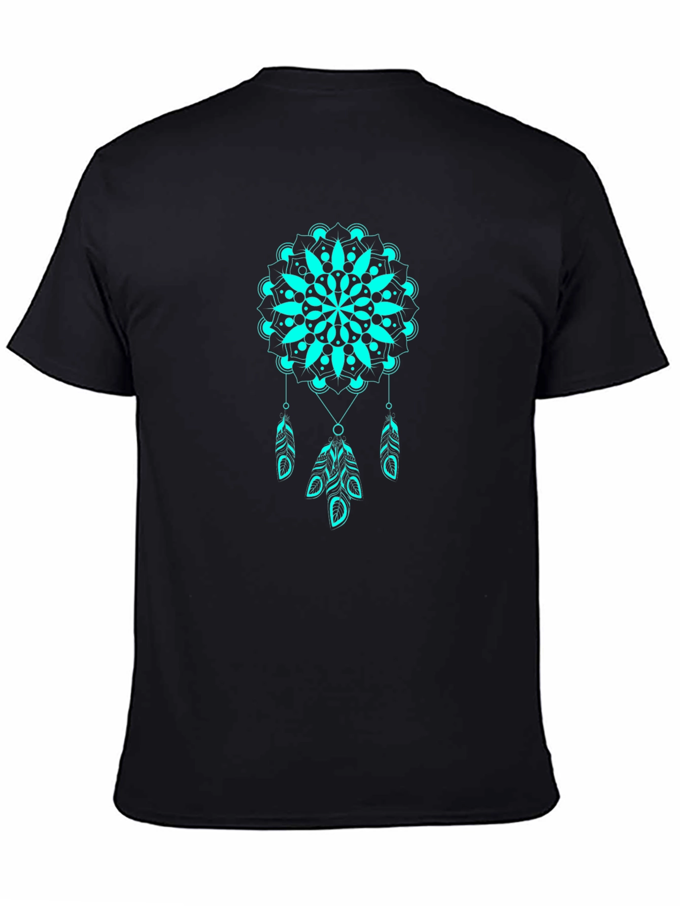Dreamcatcher Mandala Graphic Tee - Black T-Shirt