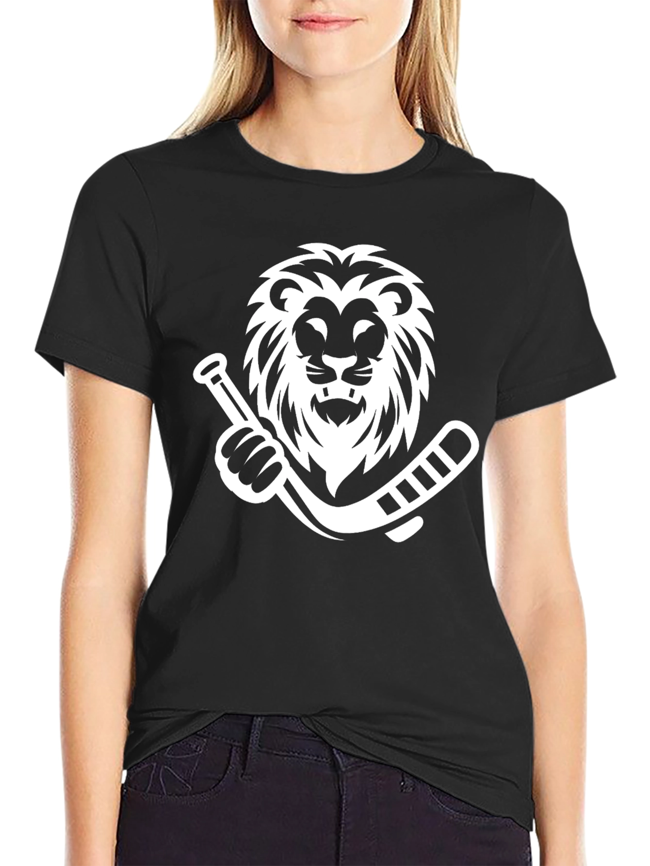 Lion Hockey Stick Graphic Tee