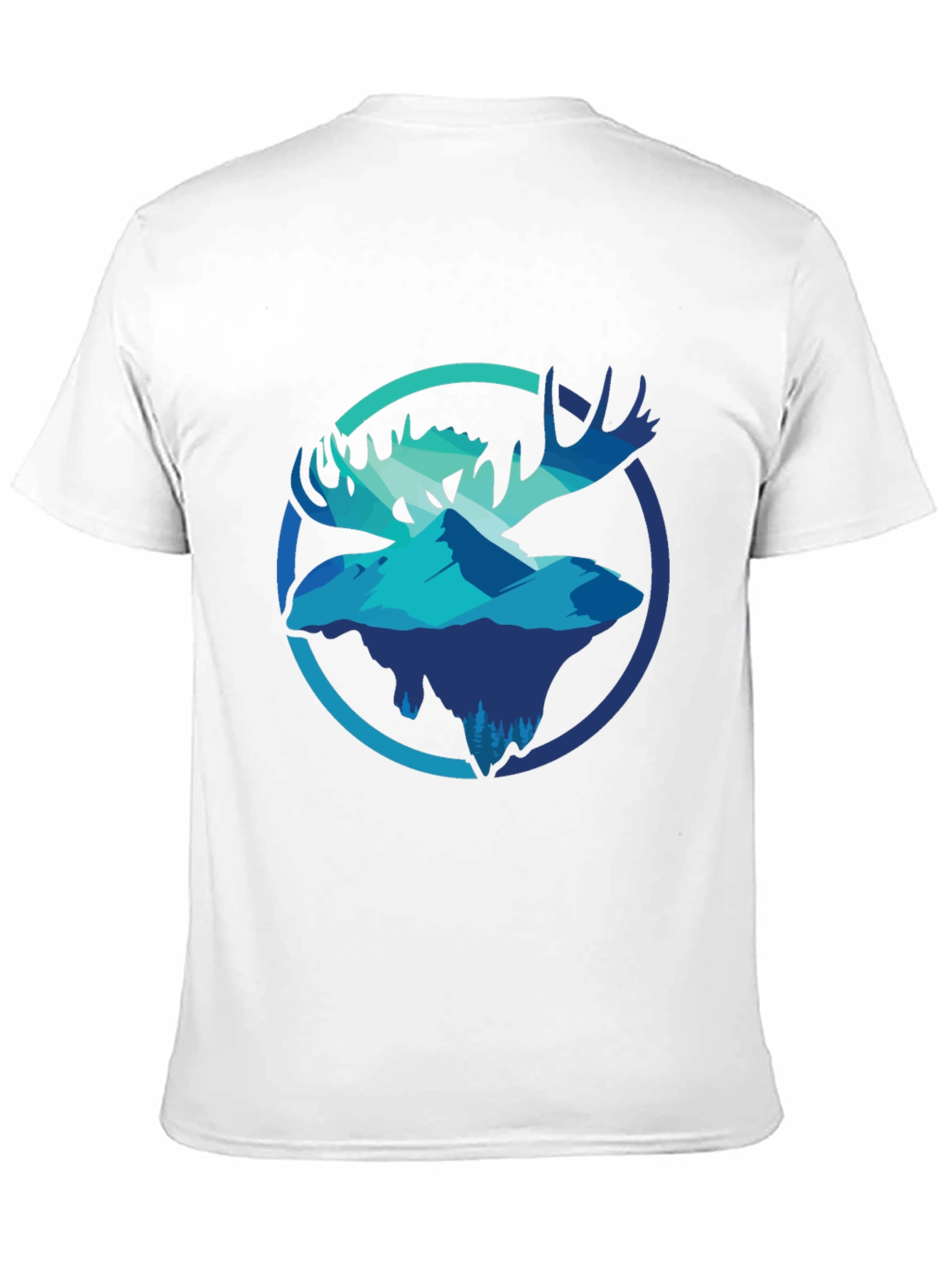 Moose & Mountain Graphic Tee - Mens Black T-Shirt