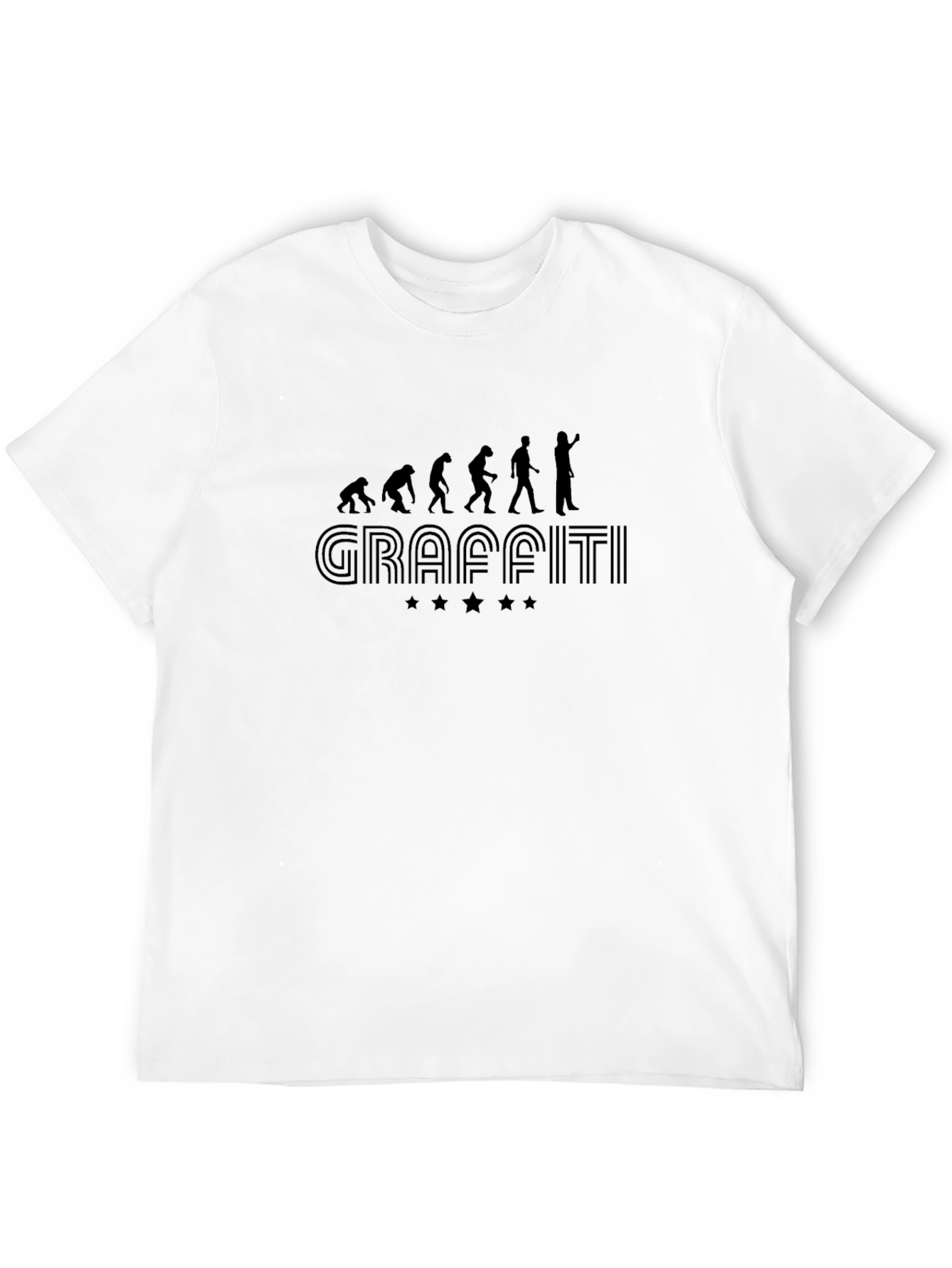 Graffiti Evolution Mens Black Graphic Tee