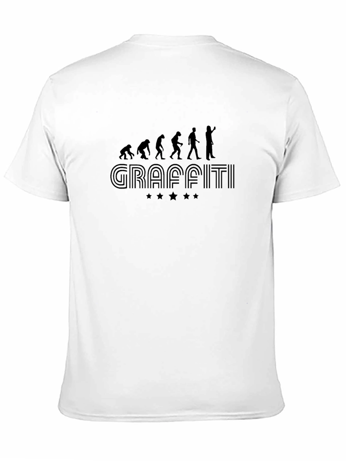 Graffiti Evolution Mens Black Graphic Tee