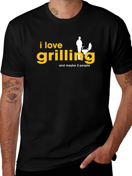 I Love Grilling Funny BBQ T-Shirt