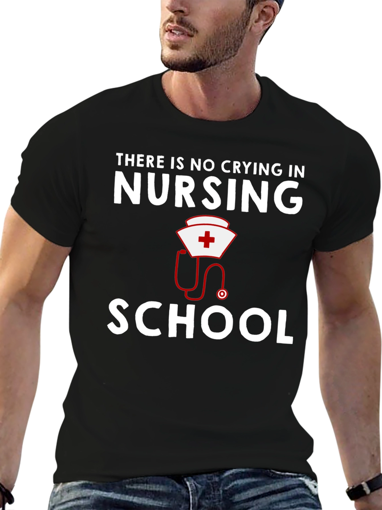 Nursing School T-Shirt: No Crying in Nursing